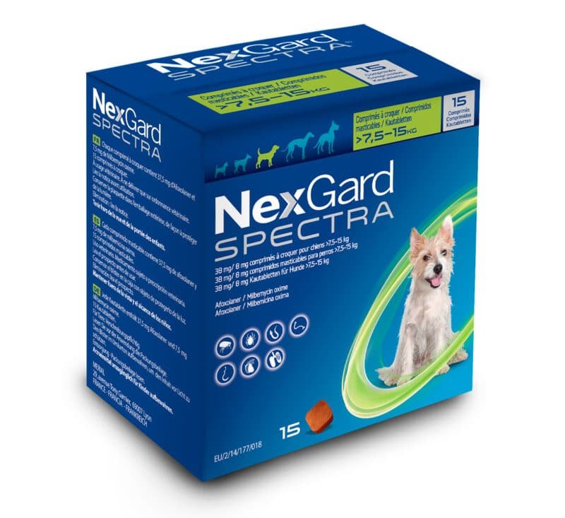 NEXGARD SPECTRA M 7 5 15KG 15 TABLETTIA ANTIPARASIITTINEN KOIRILLE GosVet