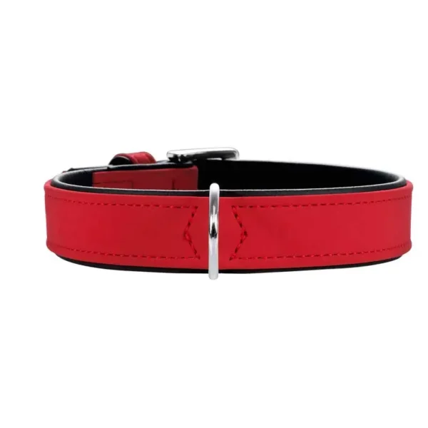 Elegante collar de cuero nubuk niq softie rj/ng 55 para mascotas