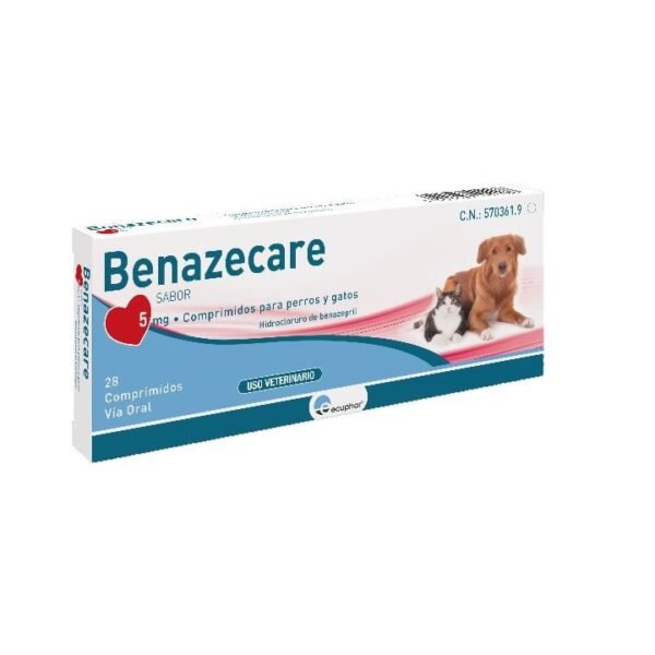 BENAZECARE 5MG Tratamiento de la insuficiencia cardiaca congestiva en perros y gatos. Comprar benzecare