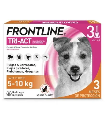 Frontline tri-act 5-10kg 3pip s