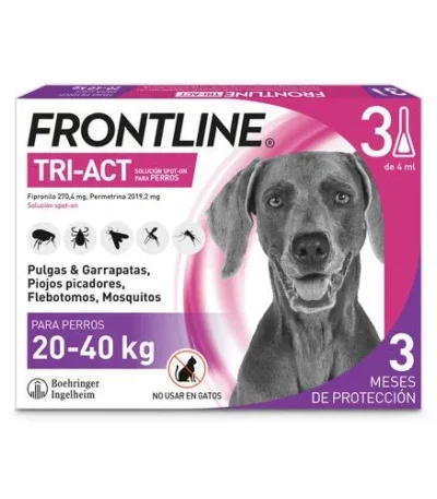 Frontline tri-act 20-40kg 3pip l