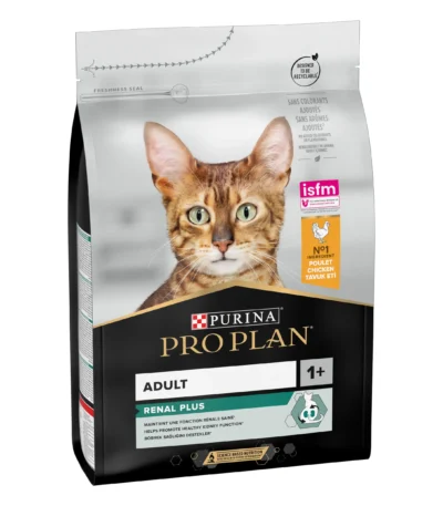 Pro plan feline adult optirenal pollo 3kg - alimento seco para gatos adultos con optirenal y proteína de pollo