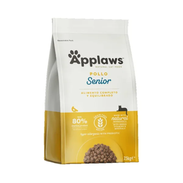 Applaws Cat Dry Senior Chicken 7.5kg - Grain-Free Food for Older Cats