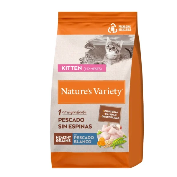 Nature's Variety Cat Healthy Grain Kitten Fish 3kg - Healthy Dry Food for Kittens