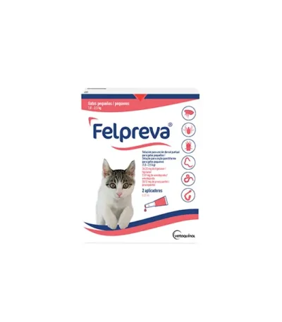 Felpreva gatos pequeños 1-2,5kg 2 aplicadores