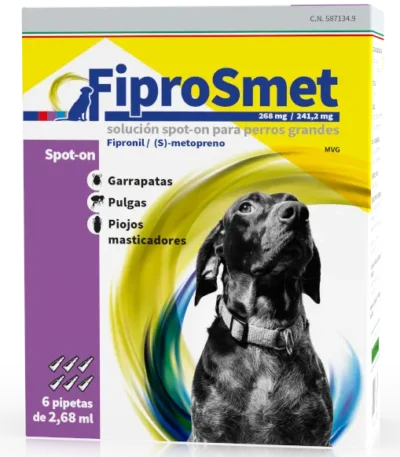 Fiprosmet perros grandes 6 pipetas 2,68ml