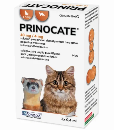 Prinocate 40mg/4mg 0,4ml 3 pipetas